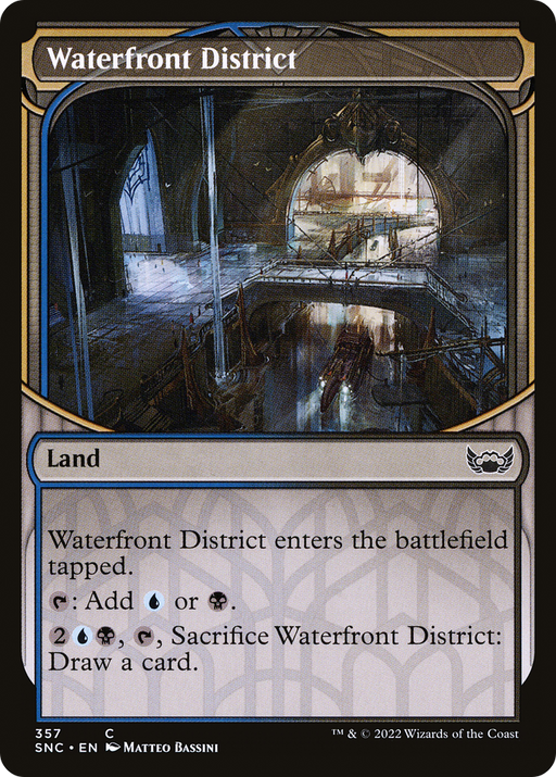 Waterfront District (SNC-357) [Streets of New Capenna] (Showcase) MTG Single Wizards of the Coast
