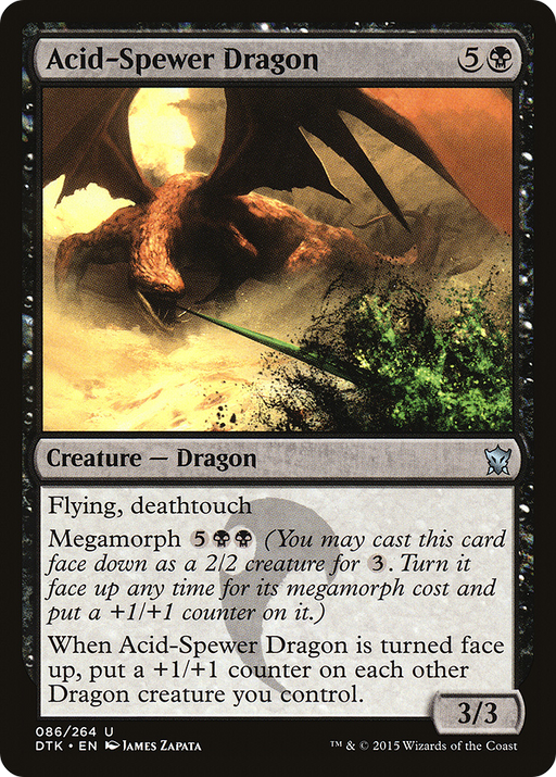 Acid-Spewer Dragon (DTK-086) [Dragons of Tarkir] MTG Single Wizards of the Coast