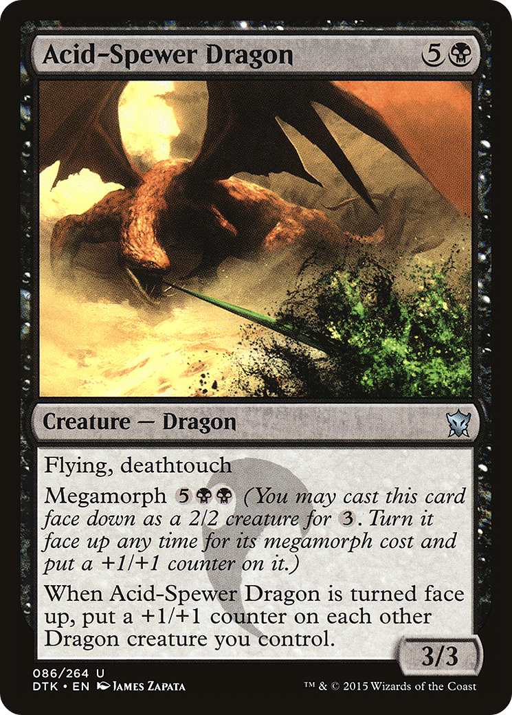 Acid-Spewer Dragon (DTK-086) [Dragons of Tarkir] Foil MTG Single Wizards of the Coast