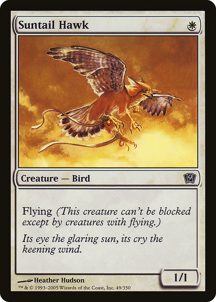 Suntail Hawk (9ED-49) [Ninth Edition] Foil MTG Single Wizards of the Coast