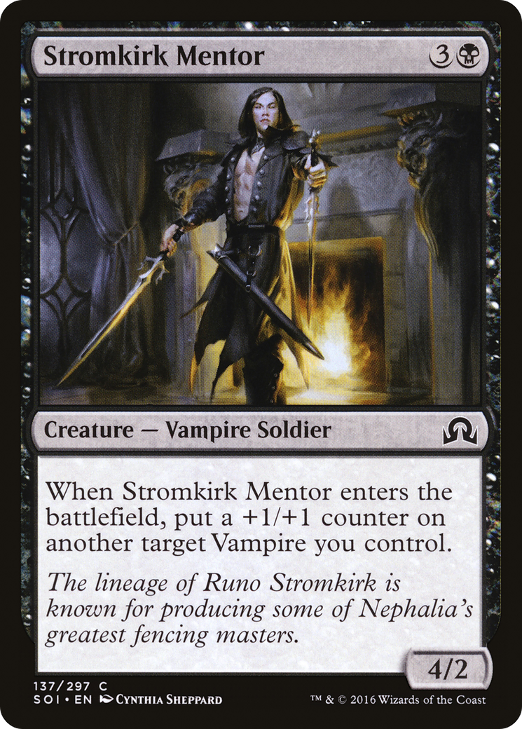 Stromkirk Mentor (SOI-137) [Shadows over Innistrad] Foil MTG Single Wizards of the Coast