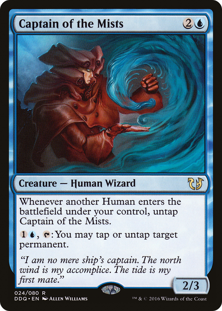 Captain of the Mists (DDQ-024) [Misc] Duel Decks: Blessed vs. Cursed MTG Single Wizards of the Coast