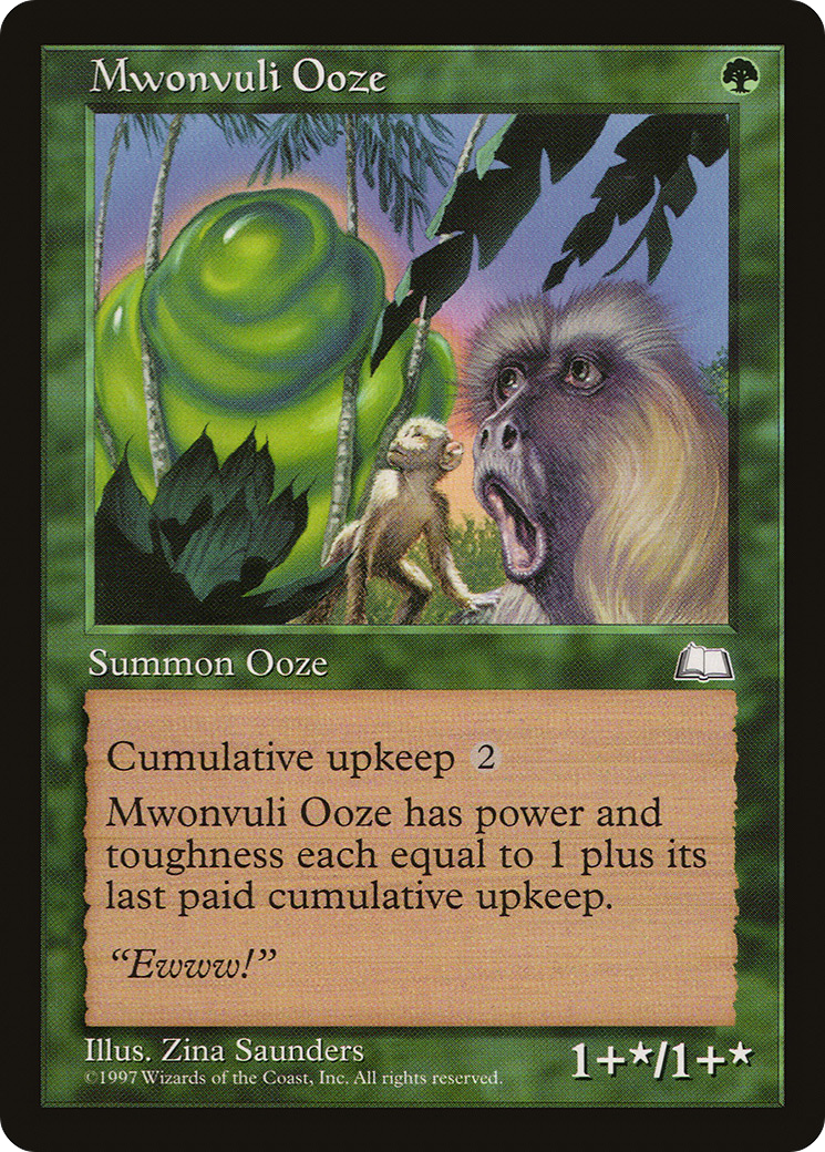 Mwonvuli Ooze (WTH-135) [Weatherlight] MTG Single Wizards of the Coast