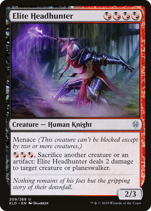 Elite Headhunter (ELD-209) [Throne of Eldraine] MTG Single Wizards of the Coast