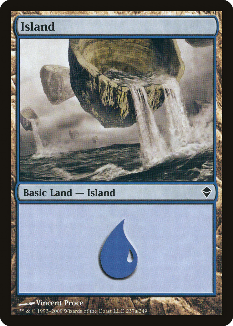 Island (237a) (ZEN-237A) [Zendikar] MTG Single Wizards of the Coast