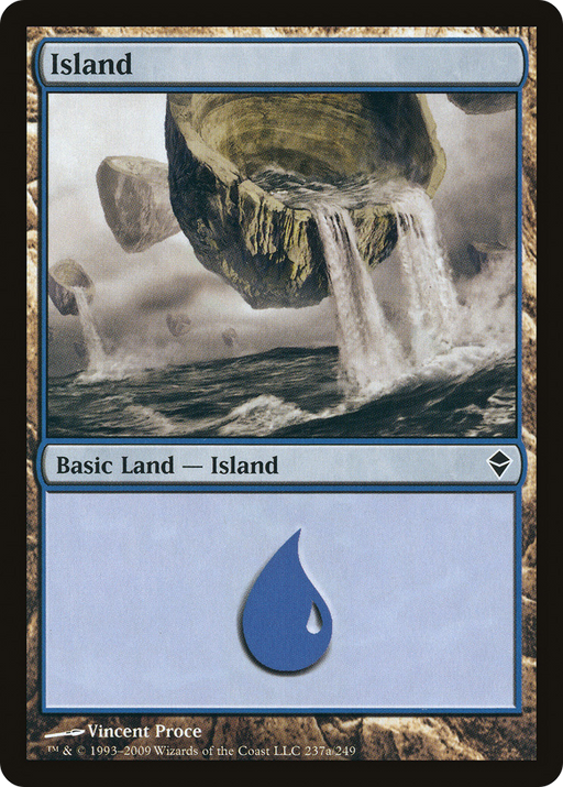 Island (237a) (ZEN-237A) [Zendikar] MTG Single Wizards of the Coast