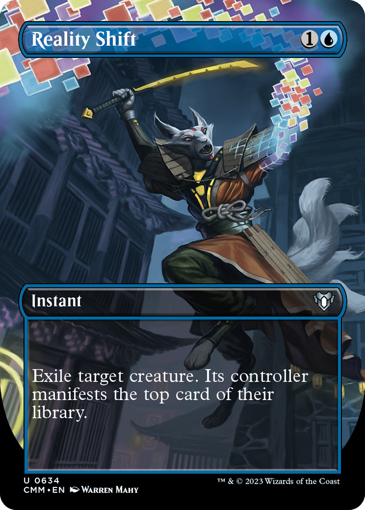 Reality Shift (CMM-634) [Commander Masters] (Borderless) Foil MTG Single Wizards of the Coast