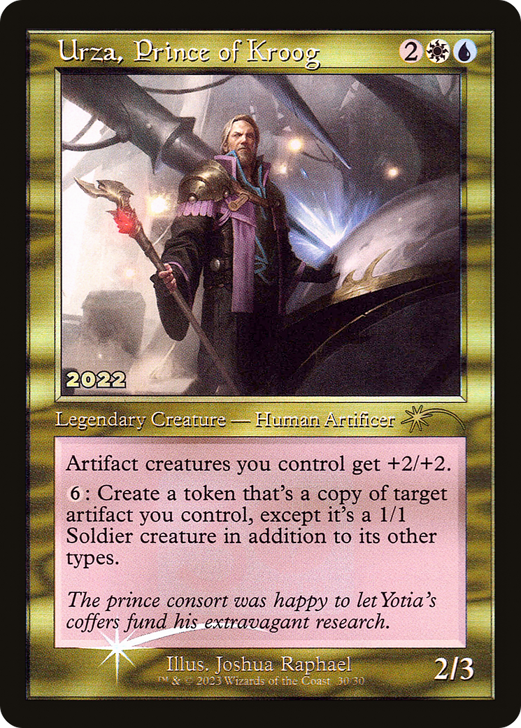 Urza, Prince of Kroog (30A-P-030) [Misc] 30th Anniversary Play Promos Foil MTG Single Wizards of the Coast