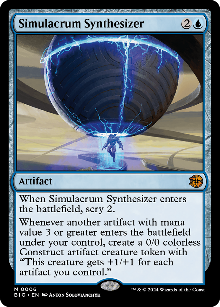 Simulacrum Synthesizer (BIG-006) [The Big Score] Foil MTG Single Wizards of the Coast