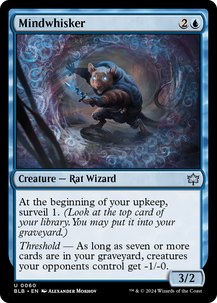 Mindwhisker (BLB-060) [Bloomburrow] Foil MTG Single Wizards of the Coast