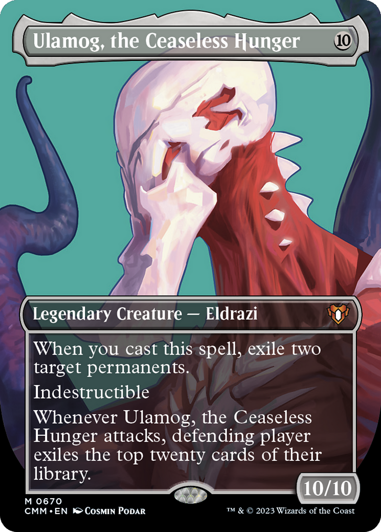 Ulamog, the Ceaseless Hunger (CMM-670) [Commander Masters] (Borderless) MTG Single Wizards of the Coast