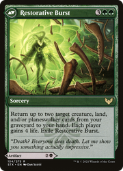 Pestilent Cauldron // Restorative Burst (STX-154) [Strixhaven: School of Mages] Foil MTG Single Wizards of the Coast