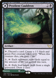 Pestilent Cauldron // Restorative Burst (STX-154) [Strixhaven: School of Mages] Foil MTG Single Wizards of the Coast