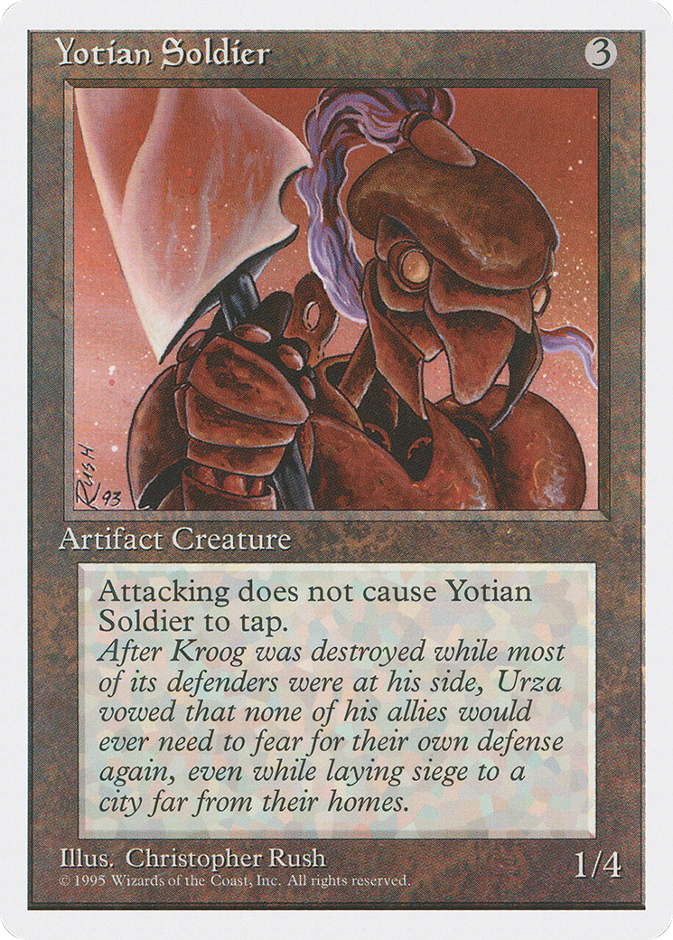 Yotian Soldier (4ED-360) [Fourth Edition] MTG Single Wizards of the Coast