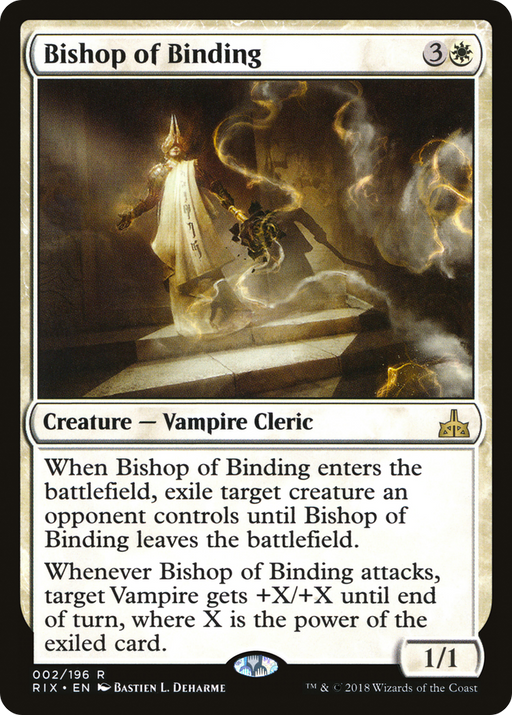 Bishop of Binding (RIX-002) [Rivals of Ixalan] Foil MTG Single Wizards of the Coast