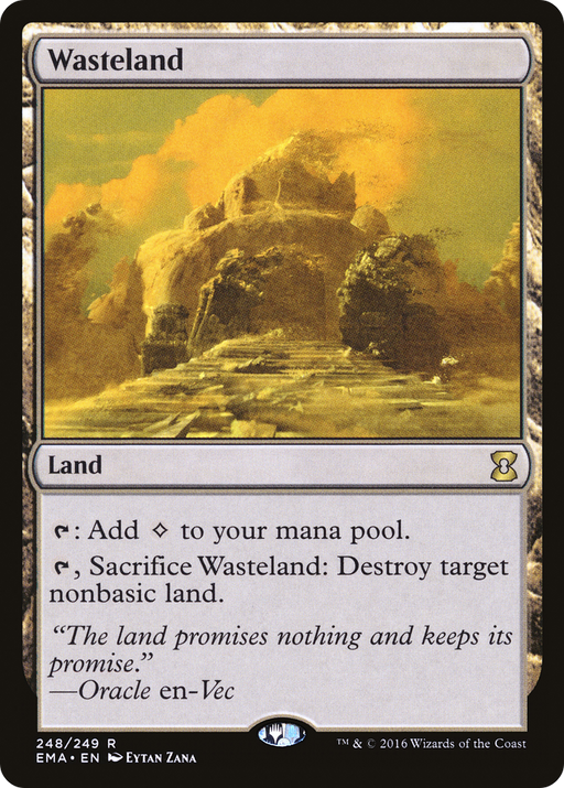 Wasteland (EMA-248) [Eternal Masters] Foil MTG Single Wizards of the Coast