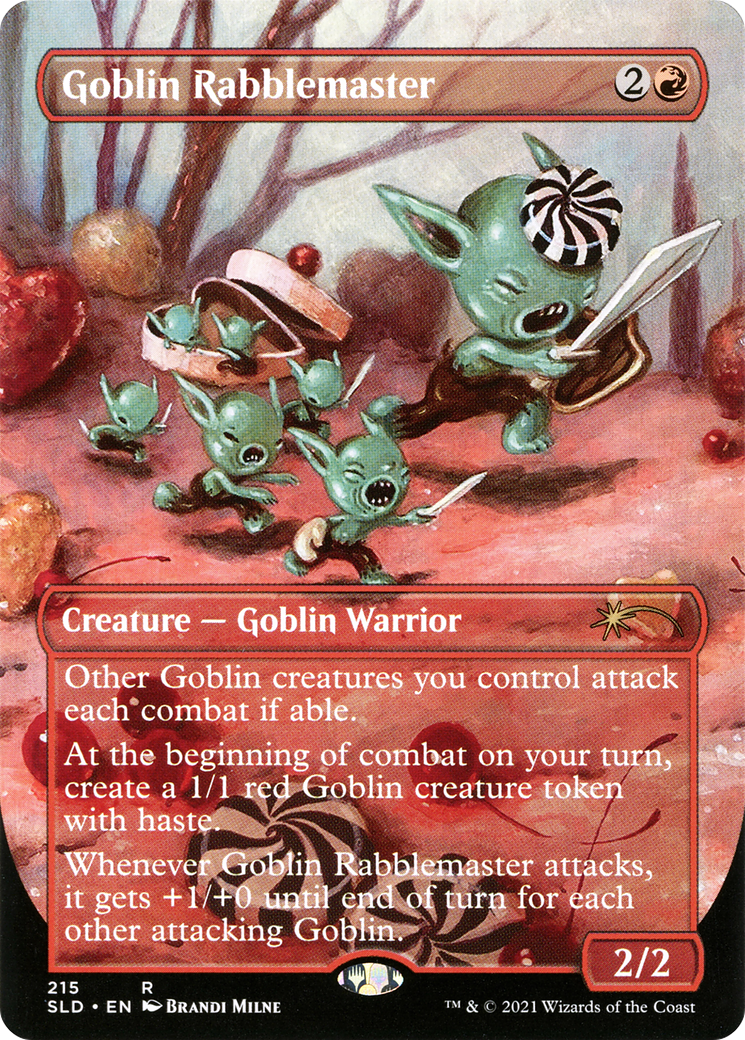 Goblin Rabblemaster (SLD-215) [Secret Lair] Drop (Borderless) MTG Single Wizards of the Coast