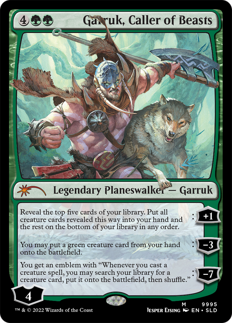 Garruk, Caller of Beasts (SLD-9995) [Secret Lair] Drop Foil MTG Single Wizards of the Coast