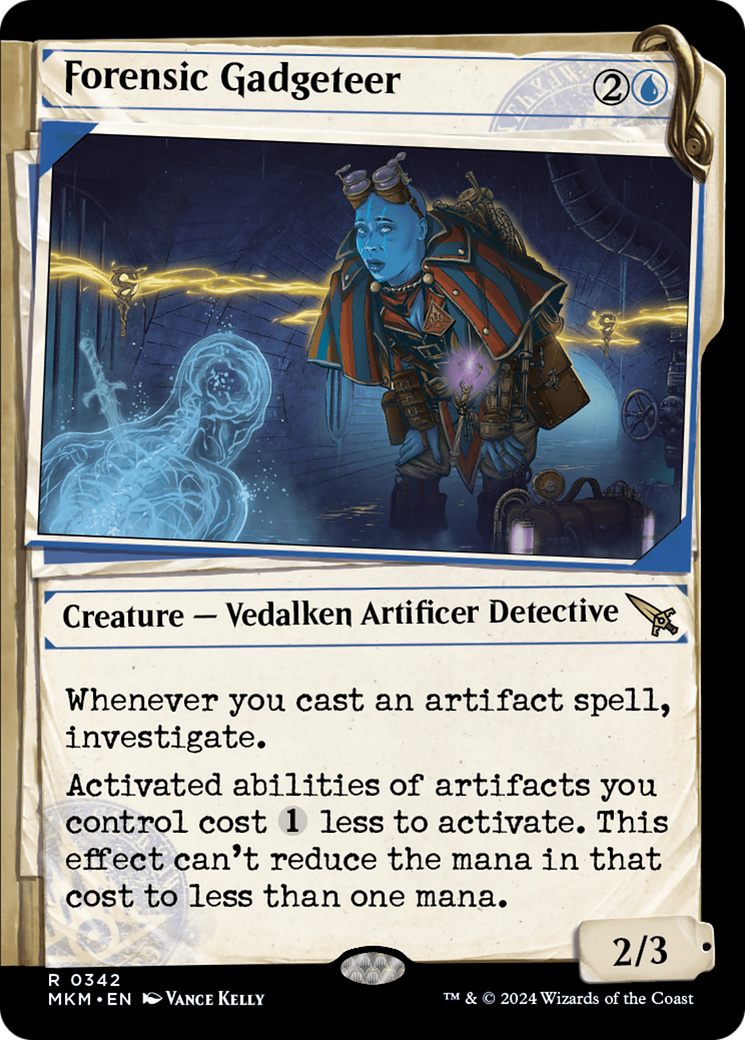 Forensic Gadgeteer (MKM-342) [Murders at Karlov Manor] (Showcase) Foil MTG Single Murders at Karlov Manor