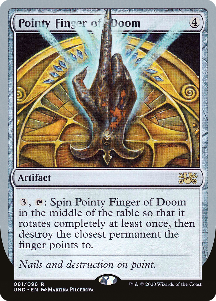 Pointy Finger of Doom (UND-081) [Unsanctioned] MTG Single Wizards of the Coast