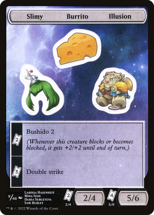 Slimy Burrito Illusion (UNF-009) [Tokens] Unfinity Sticker Sheets MTG Single Wizards of the Coast