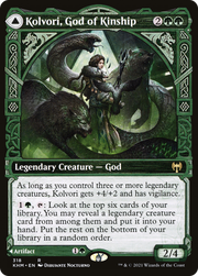 Kolvori, God of Kinship // The Ringhart Crest (KHM-318) [Kaldheim] (Showcase) Foil MTG Single Wizards of the Coast