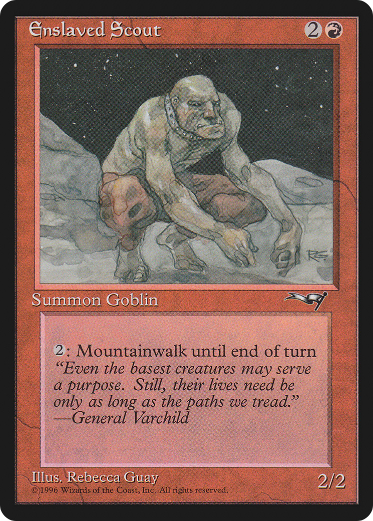 Enslaved Scout (ALL-71B) [Alliances] MTG Single Wizards of the Coast