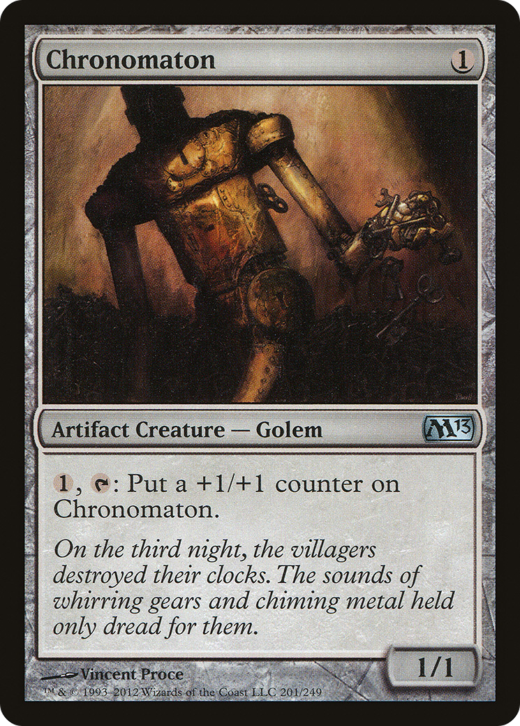 Chronomaton (M13-201) [Magic 2013] Foil MTG Single Wizards of the Coast