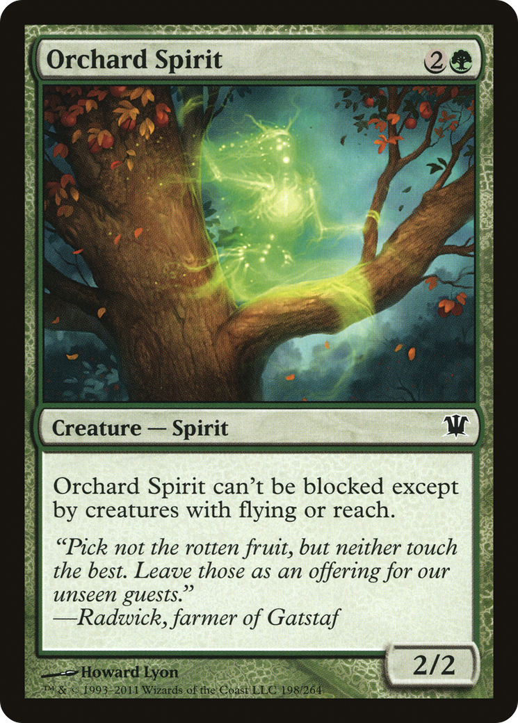 Orchard Spirit (ISD-198) [Innistrad] Foil MTG Single Wizards of the Coast