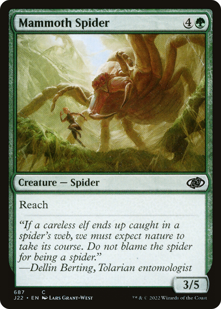 Mammoth Spider (J22-687) [Jumpstart 2022] MTG Single Wizards of the Coast