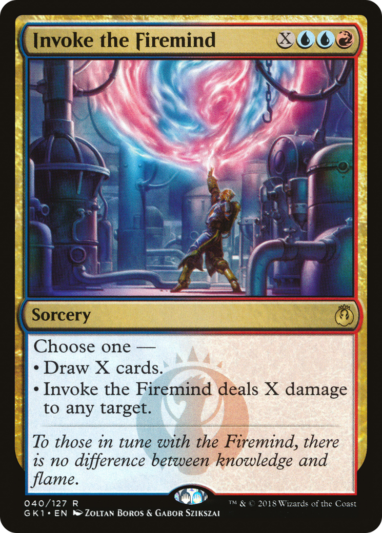 Invoke the Firemind (GR1-040) [Misc] GRN Guild Kit MTG Single Wizards of the Coast