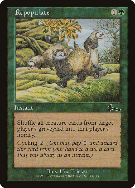 Repopulate (ULG-111) [Urza's Legacy] MTG Single Wizards of the Coast