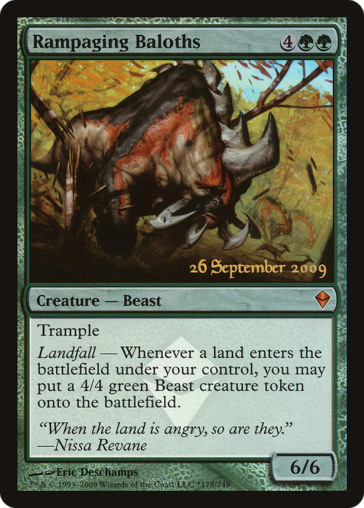 Rampaging Baloths (PRE-178) [Zendikar Promos] Foil MTG Single Wizards of the Coast