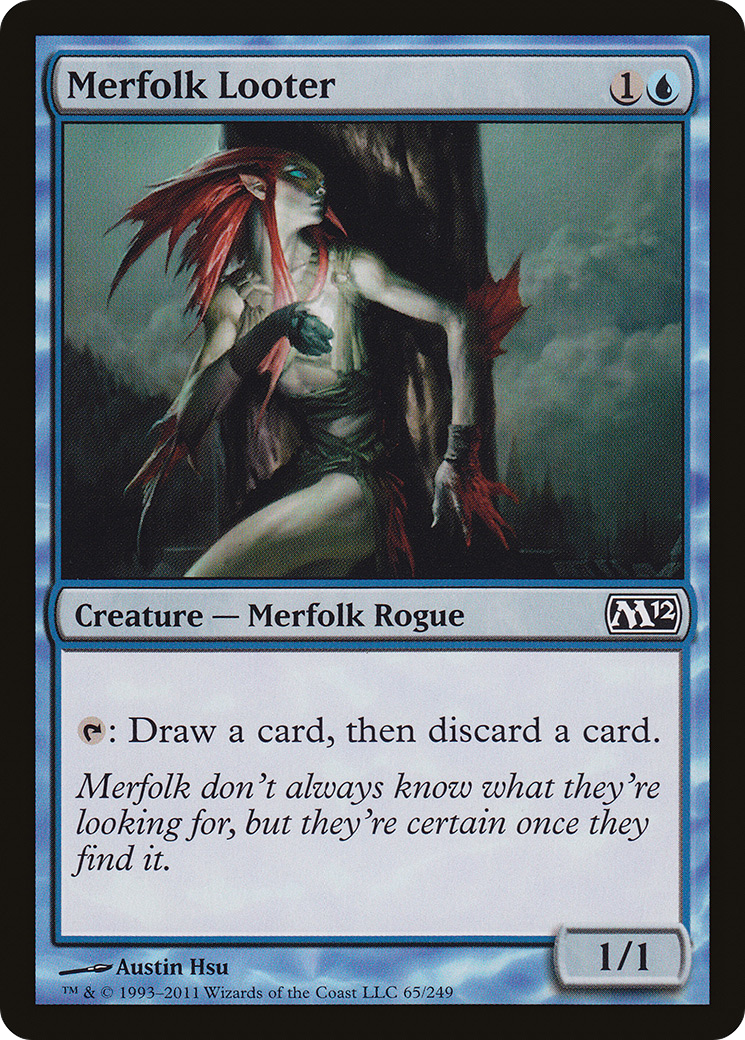 Merfolk Looter (M12-065) [Magic 2012] MTG Single Wizards of the Coast
