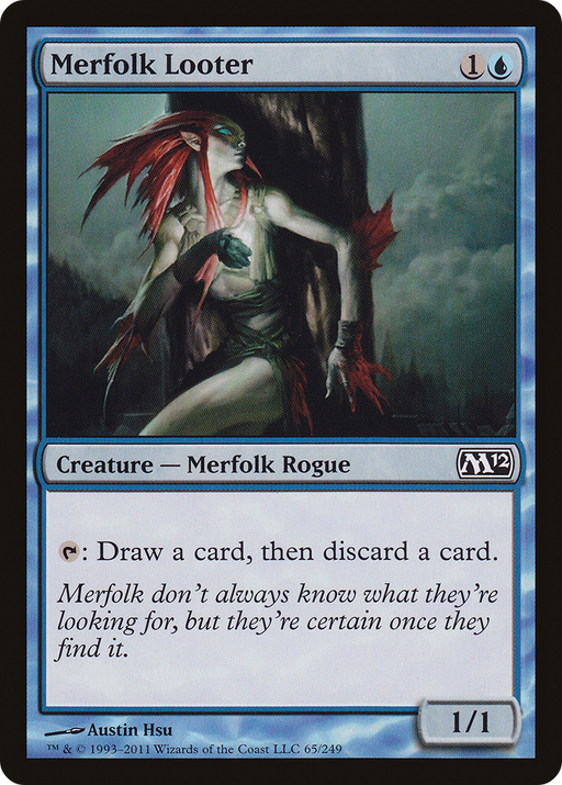 Merfolk Looter (M12-065) [Magic 2012] Foil MTG Single Wizards of the Coast