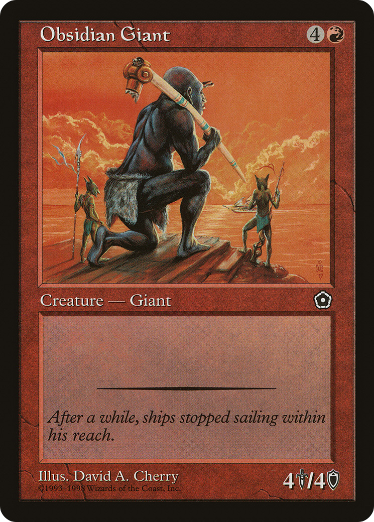 Obsidian Giant (P02-109) [Misc] Portal Second Age MTG Single Wizards of the Coast