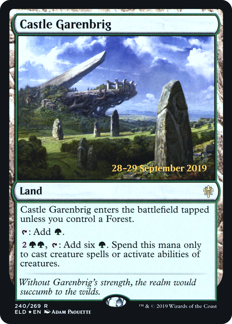 Castle Garenbrig (PRE-240) [Throne of Eldraine Promos] Foil MTG Single Wizards of the Coast