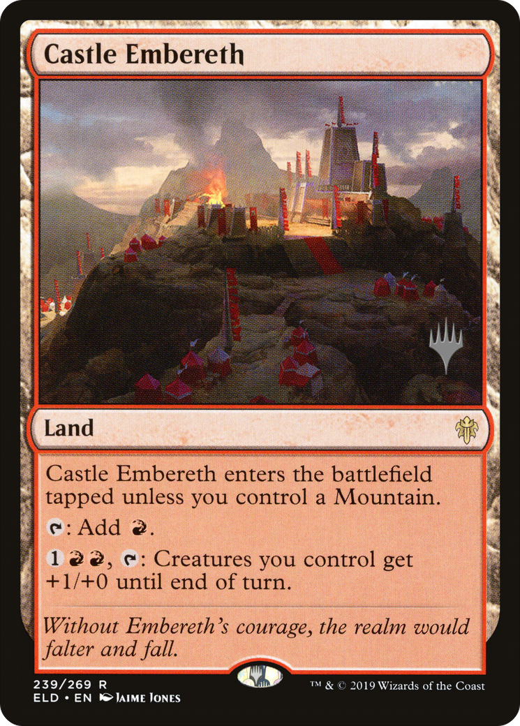 Castle Embereth (PPELD-239) [Throne of Eldraine Promos] MTG Single Wizards of the Coast