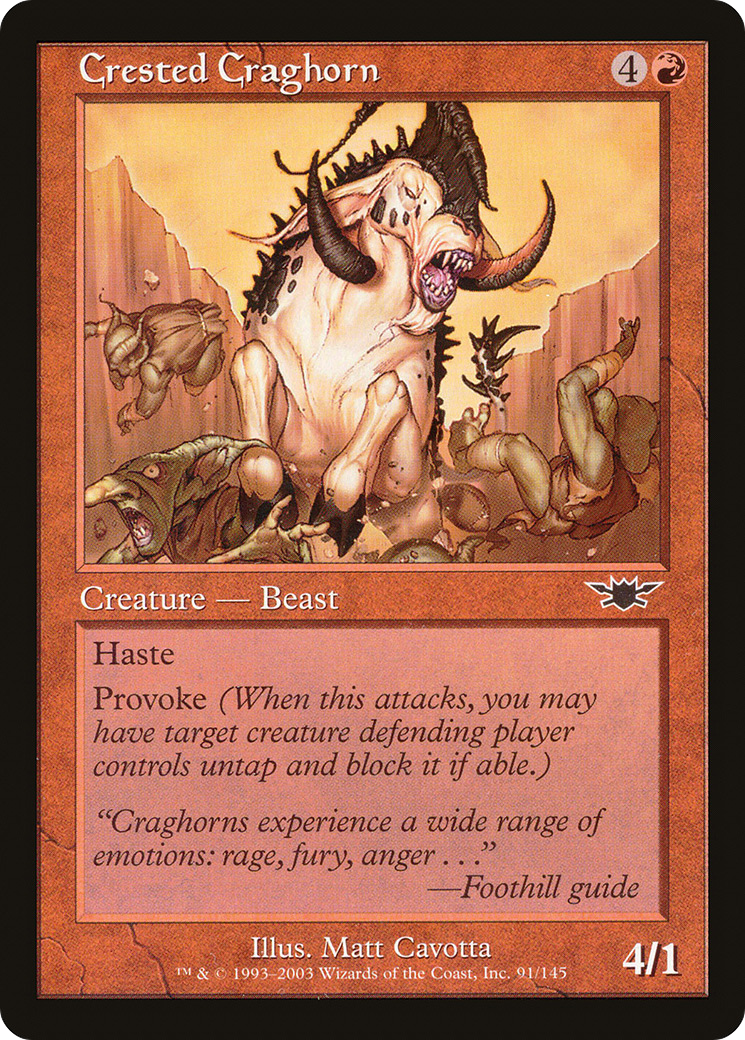 Crested Craghorn (LGN-091) [Legions] Foil MTG Single Wizards of the Coast
