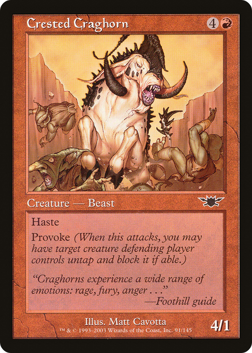 Crested Craghorn (LGN-091) [Legions] MTG Single Wizards of the Coast