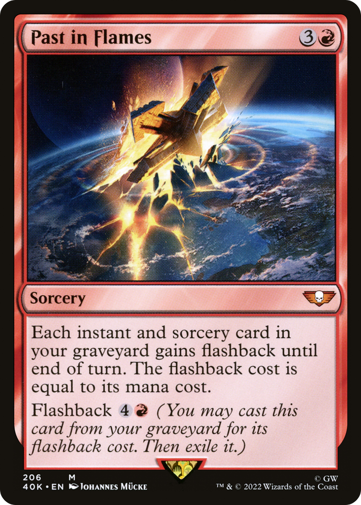 Past in Flames (40K-206) [Warhammer 40,000 Commander] MTG Single Wizards of the Coast