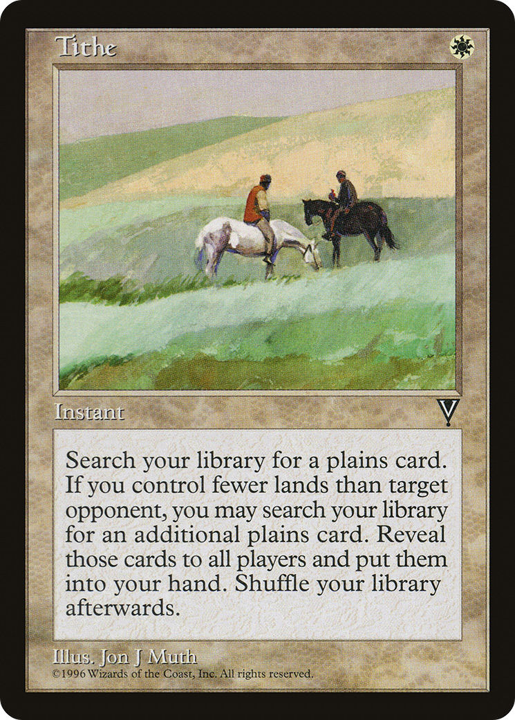 Tithe (VIS-) [Visions] MTG Single Wizards of the Coast