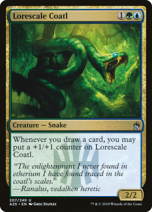 Lorescale Coatl (A25-207) [Masters 25] Foil MTG Single Wizards of the Coast