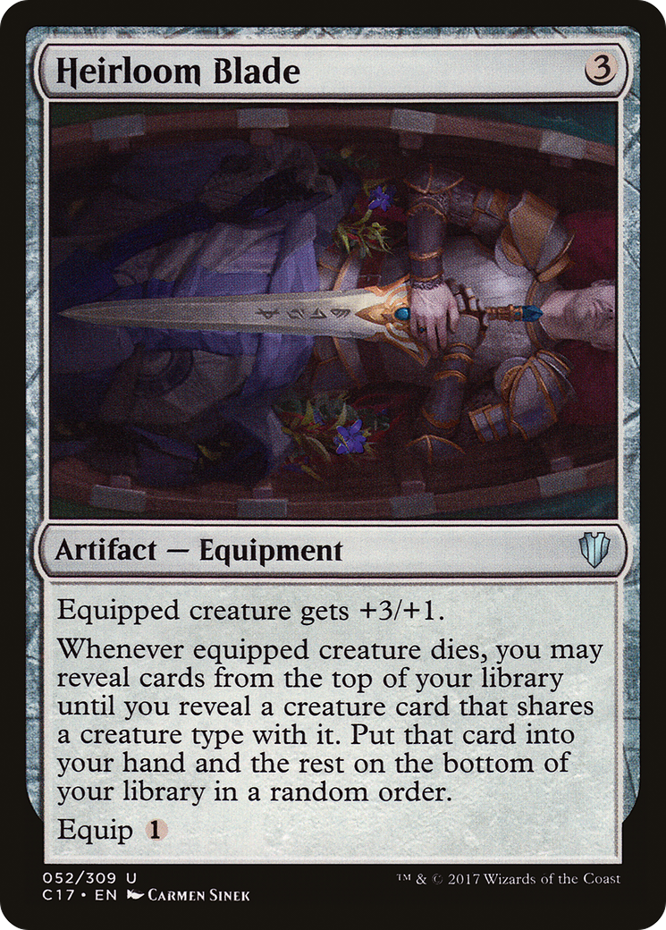 Heirloom Blade (C17-052) [Commander 2017] MTG Single Wizards of the Coast