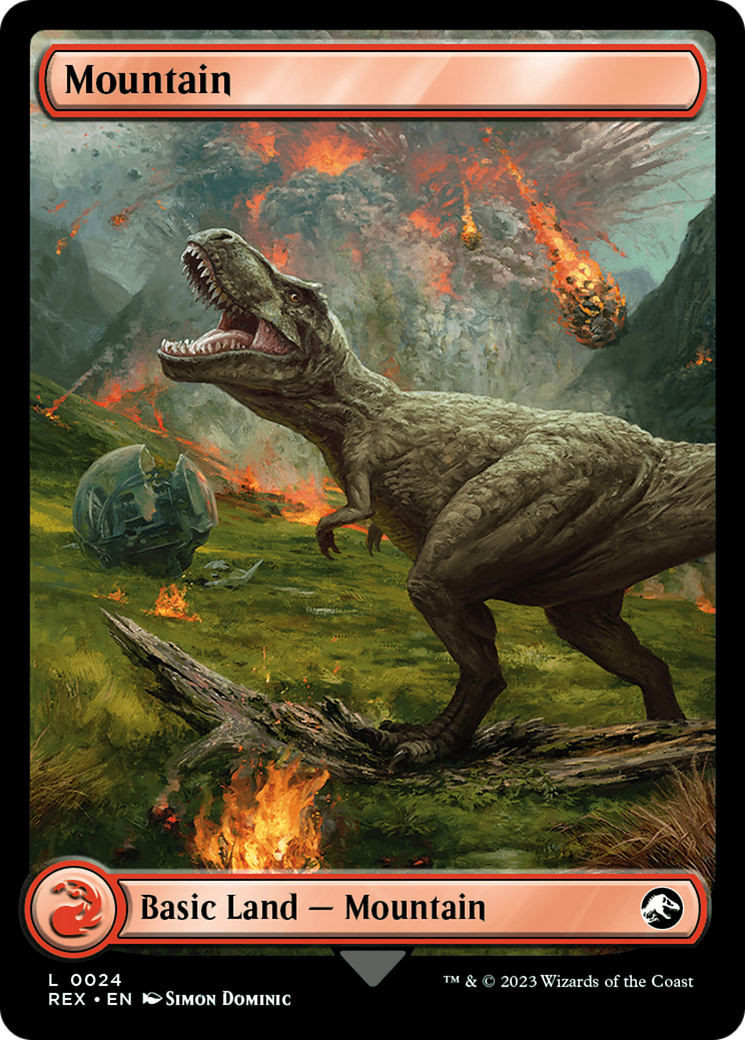 Mountain (REX-024) [Jurassic World Collection] Foil MTG Single Wizards of the Coast