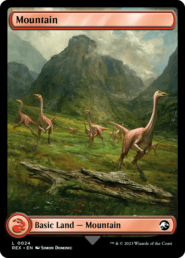 Mountain (REX-024) [Jurassic World Collection] Foil MTG Single Wizards of the Coast