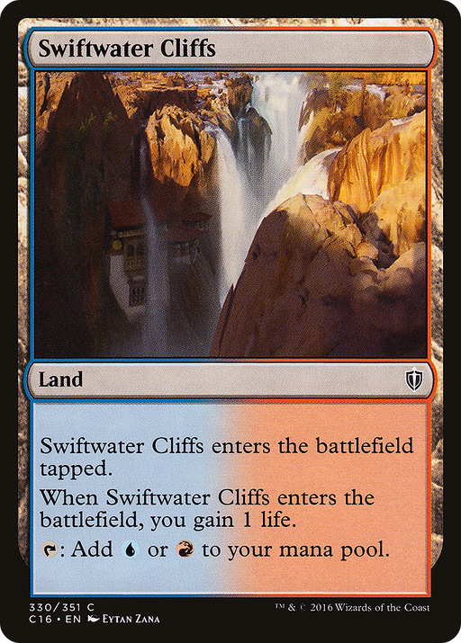 Swiftwater Cliffs (C16-330) [Commander 2016] MTG Single Wizards of the Coast