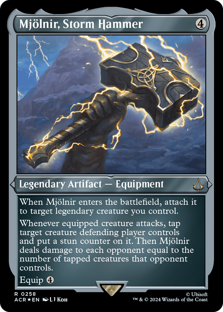Mjölnir, Storm Hammer (ACR-258) [Assassin's Creed] Etched Foil MTG Single Wizards of the Coast