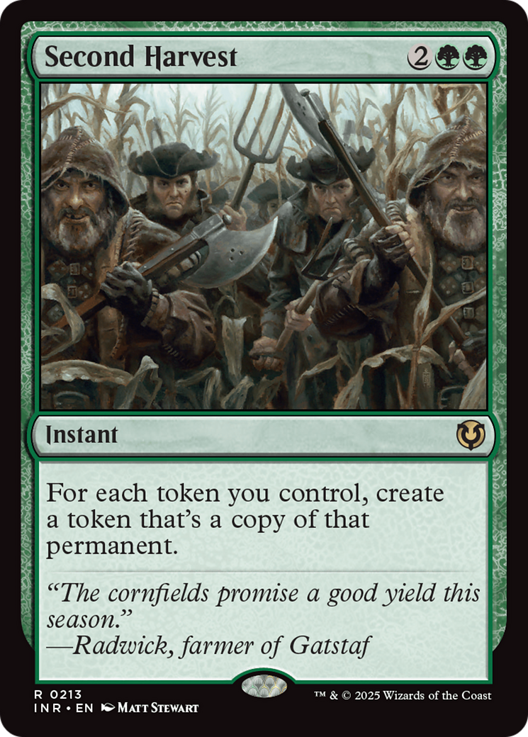 Second Harvest (INR-213) [Innistrad Remastered] Foil MTG Single Wizards of the Coast