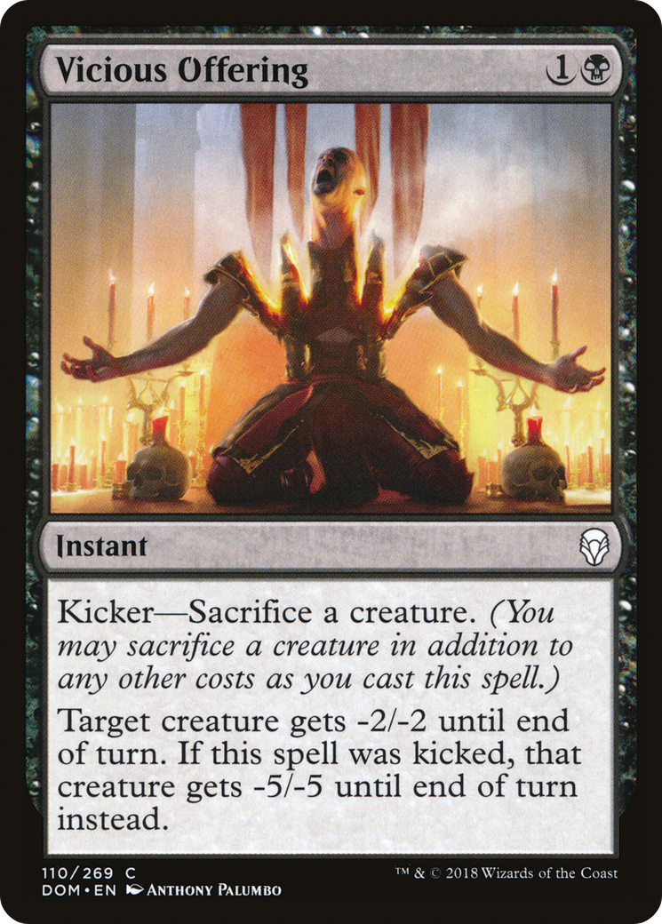 Vicious Offering (DOM-110) [Dominaria] MTG Single Wizards of the Coast
